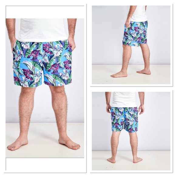 Tommy Bahama Other - Tommy Bahama Men Bahama Naples Lets Be Fronds Swim Trunks Beach Hut Blue XL NWOT